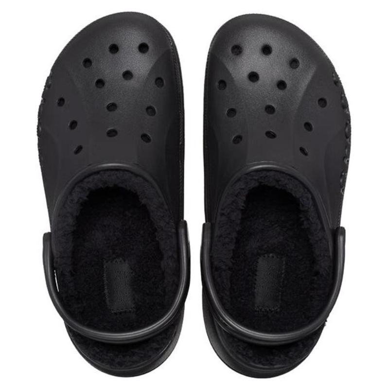 Crocs Baya Platform Lined Clog EVA 4.2cm Sandals 'Black' Women's
