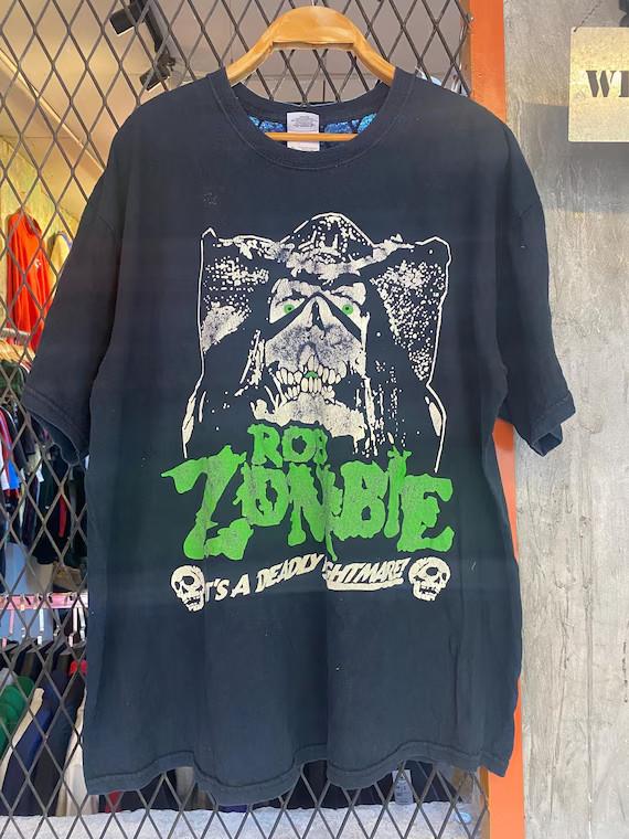 Rob Zombie Its A Deadly Nightmare T shirt Graphic Band Tee AN49135 Unisex T-Shirt S