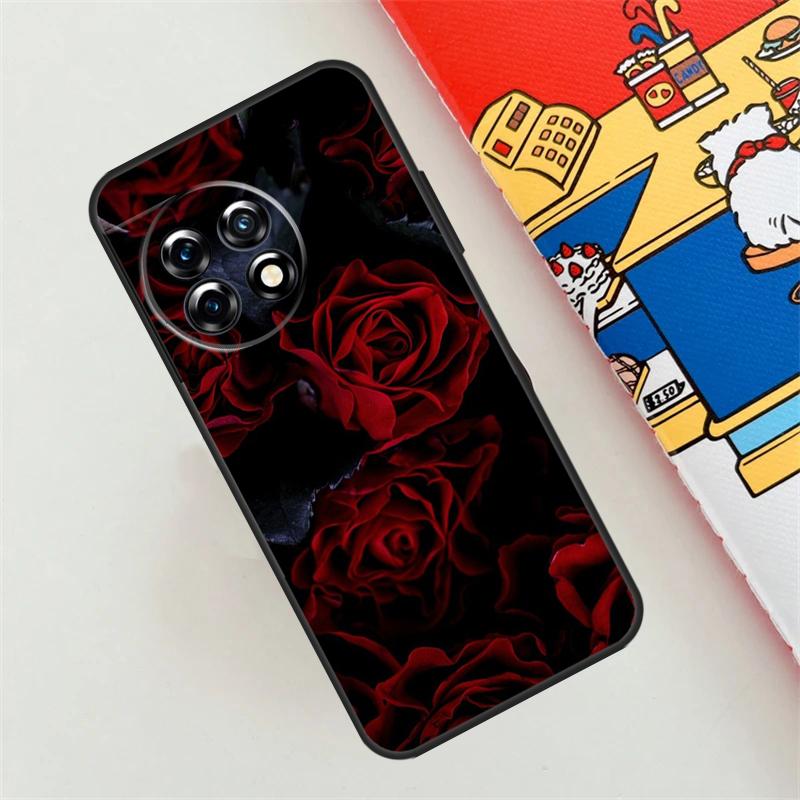 Red Rose Flower Case For OnePlus 10T 8T 12R 10R 9R 12 11 10 9 Pro Nord CE 4 2 Lite N10 N20 N30 Nord 3 Cover