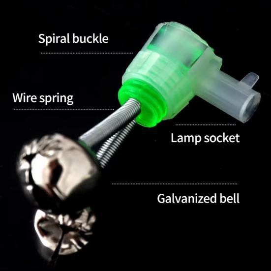 10Pcs Fishing Bite Alarms High Sensitivity Loud Sound Universal Simple Installation Fishing