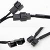 27cm 4-Pin PWM Splitter Adapter Gehäuselüfter für Computer CPU Stromkabel Lüfter