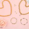BHBL 2240 Pcs Spacer Beads for Jewelry Making in 8 Styles, for Bracelets Making, Round Beads Beads Crafts