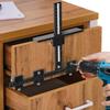 Adjustable Cabinet Hardware Jig Tool Aluminum Alloy Jig for Easy Installation of Handles and Knobs On Doors and Drawers with Bit