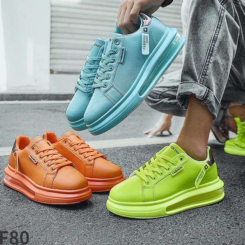 Fashion Brand Sneakers For Men Casual Shoes New Soft Comfortable Pu Leather Shoes Breathable Flats Shoes For Man Tenis Masculino