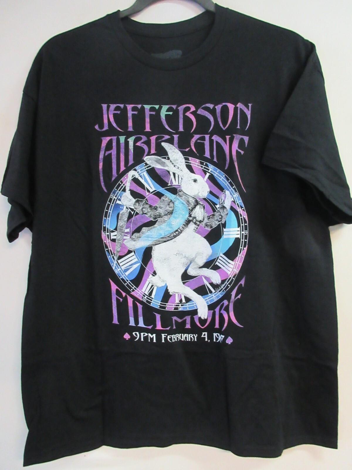 JEFFERSON AIRPLANE OFFICIAL WHITE RABBIT 24 BAND CONCERT MUSIC T- 2XL / XXL Unisex T-Shirt S