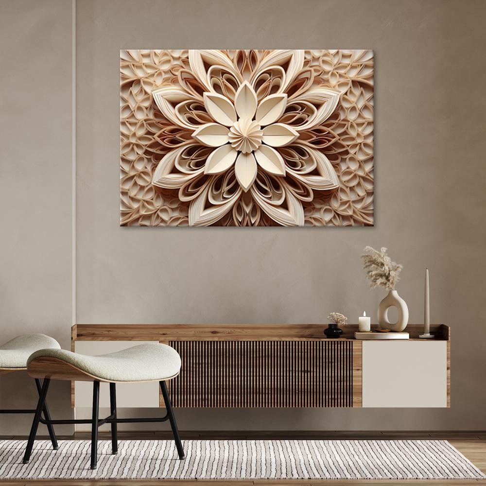 Canvas print, Abstract Flower 3d