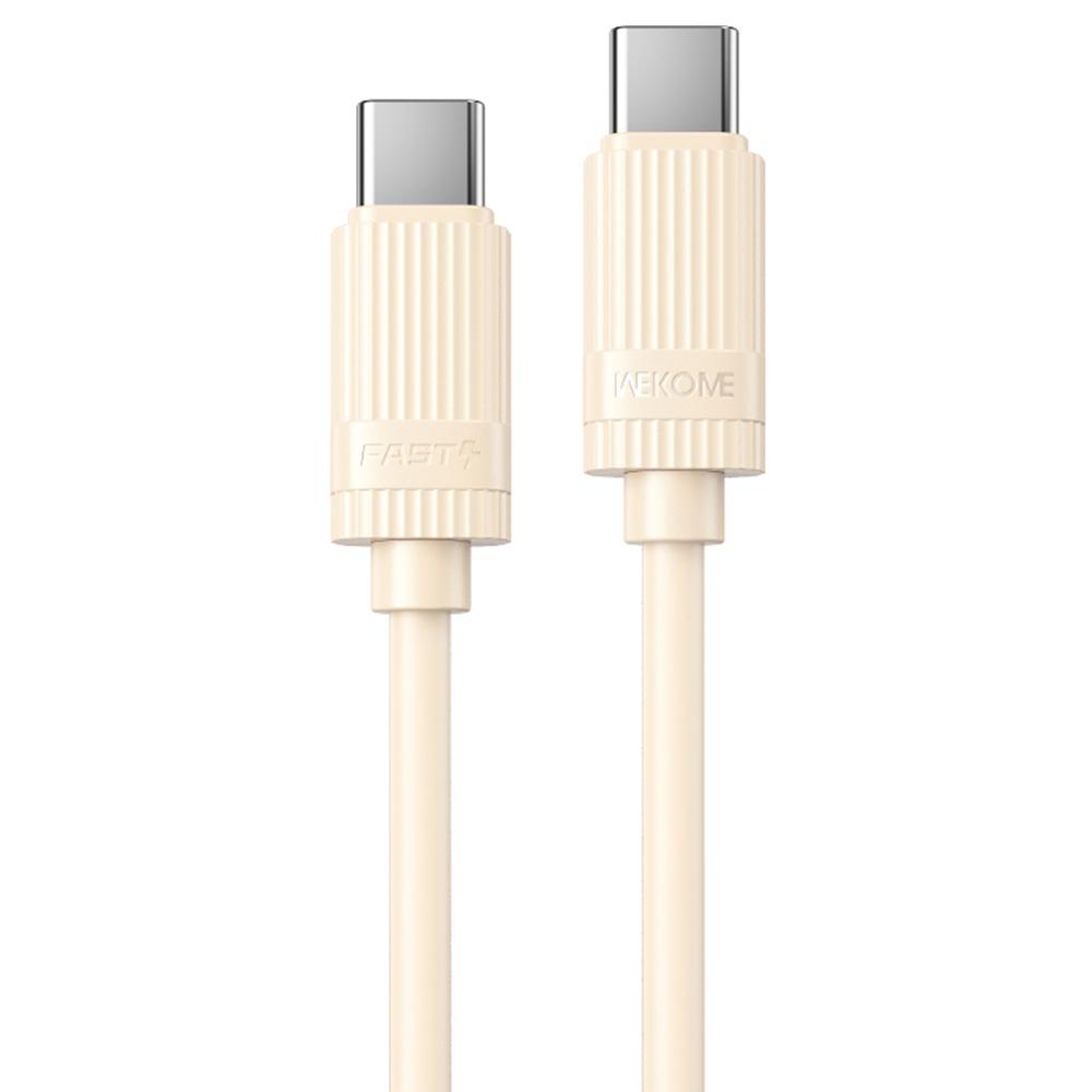 WEKOME WDC-53 Type-C to Type-C Cable PD65W 480Mbps Elastic Liquid Silicone Fast Charging Data Cable
