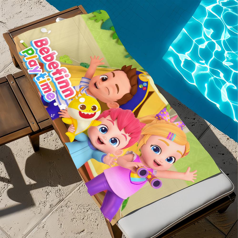 

Towel Beach Cartoon B-BebefinnS-ES Bath Cute Quick-Drying Lightweight Portable Sauna Camping Swim Pool Travel W30*H60(CM)