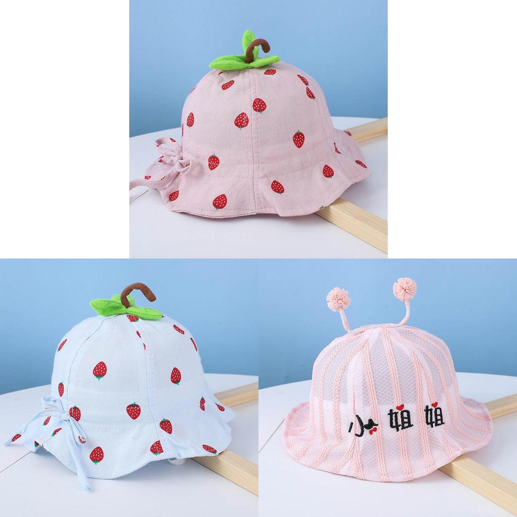 Baby Summer Sun Hat With Large Brim And Breathable Cotton For Toddler Girls And Boys