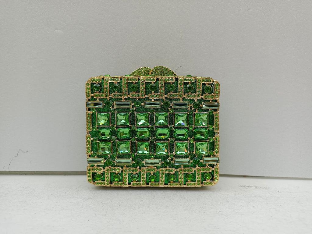 Diamond Spot Dinner Bag Empty Metal Hard Box Diamond Bag Banquet Dress
