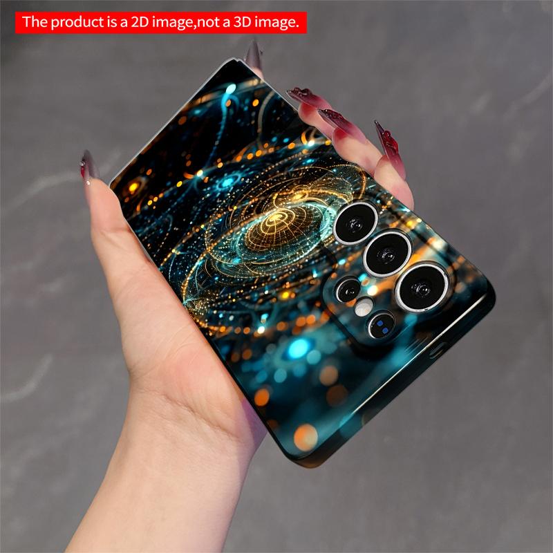2DFlat Samsung Phone Case Cosmic Spiral Light Waves Applicable To Galaxy S22 S23 S24 S25ULTRA S26 A12 A13 A14 A15 A16