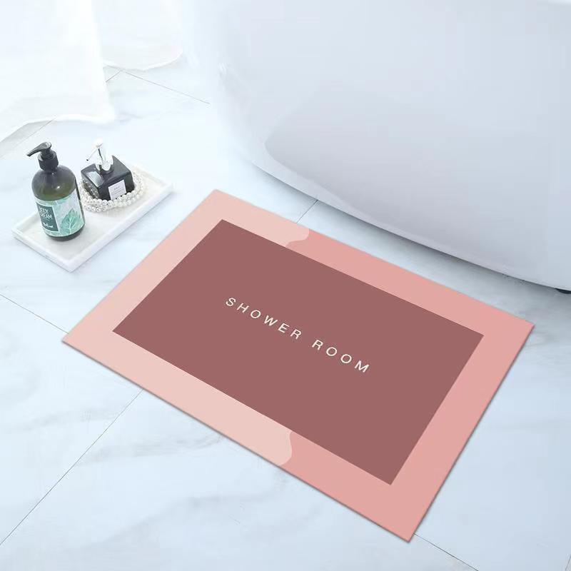 Diatomaceous Earth Quick-Dry Non-Slip Bathroom & Kitchen Mat Set