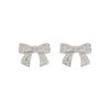 JYDDM 925 Signature Crystal Ribbon Earrings (L)