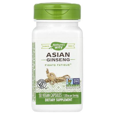 Nature's Way, Asian Ginseng, 1,120mg, 50 Veggie Capsules (560mg Per Capsule)