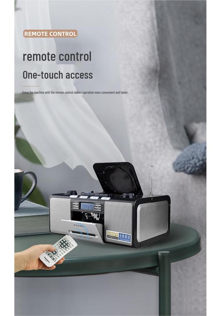 Panda CD-500 Nostalgic All-in-One CD/Tape/DVD Player & Recorder with Radio