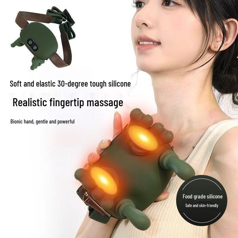 Elephant Master Handheld Shoulder & Neck Massager - Cervical Vertebra & Trapezius Relief - Perfect Birthday Gift USB-Powered