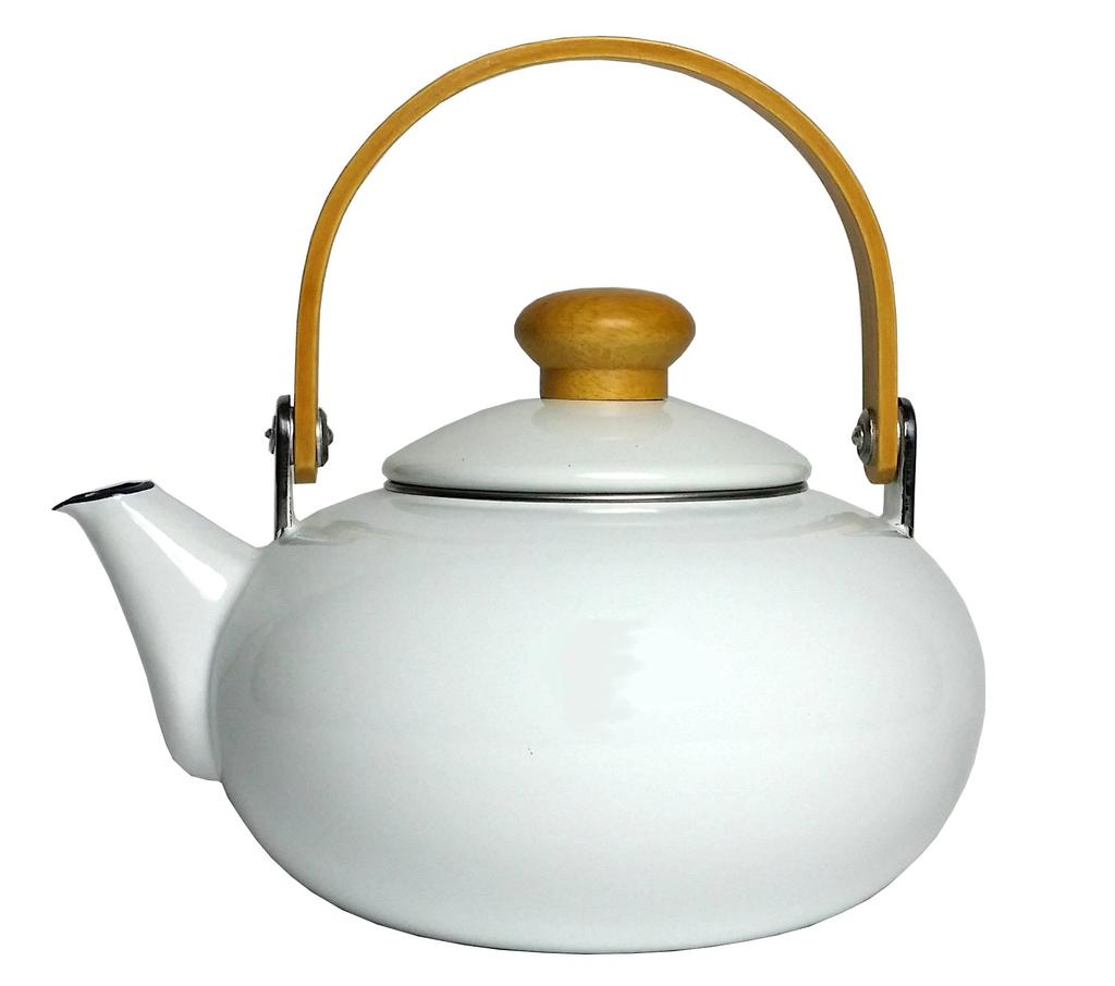 Maekawa Metal Miyabi Czajnik emaliowany Biały 2.0L