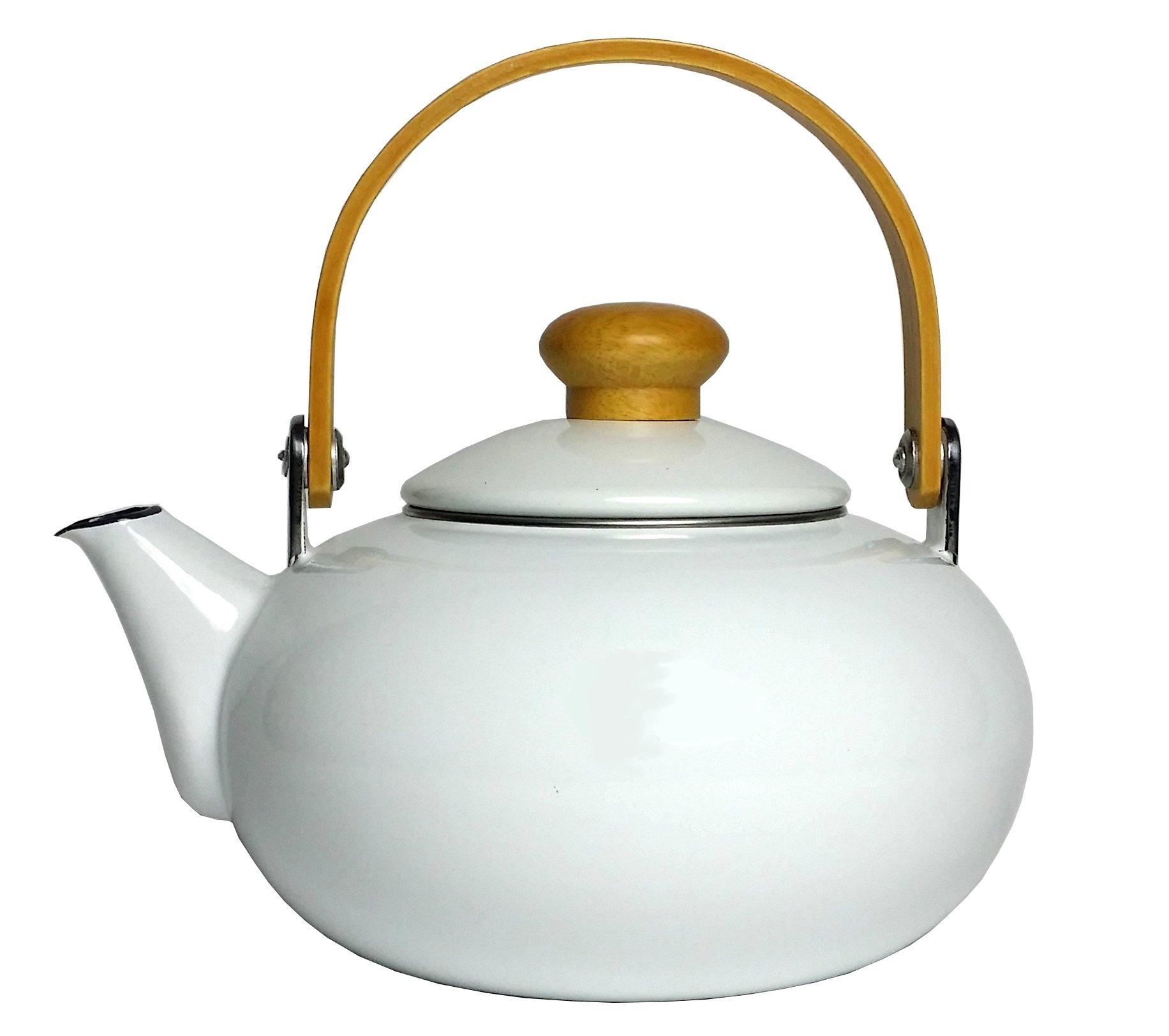 

Чайник эмалированный Maekawa Metal Miyabi белый 2,0 л