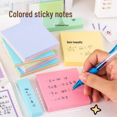 Morandi Colorful Tearable Sticky Notes - Portable Student and Office Label Stickers