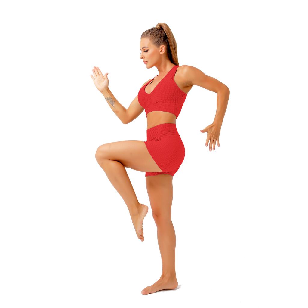 2 Piece Seamless Yoga Set Workout Clothes Fitness Sportswear Gym Set Sport Set Women Sports Bras Yoga Shorts Women Gym Clothing