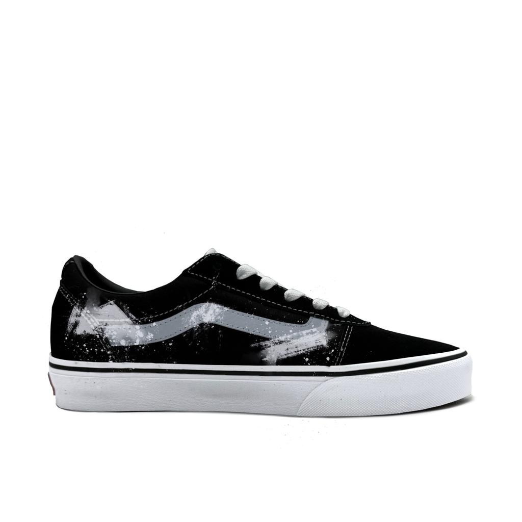 Vans Ward Low top Skateboard Shoes Men's Gray Black White VN0A36EMC4R(Team613-)