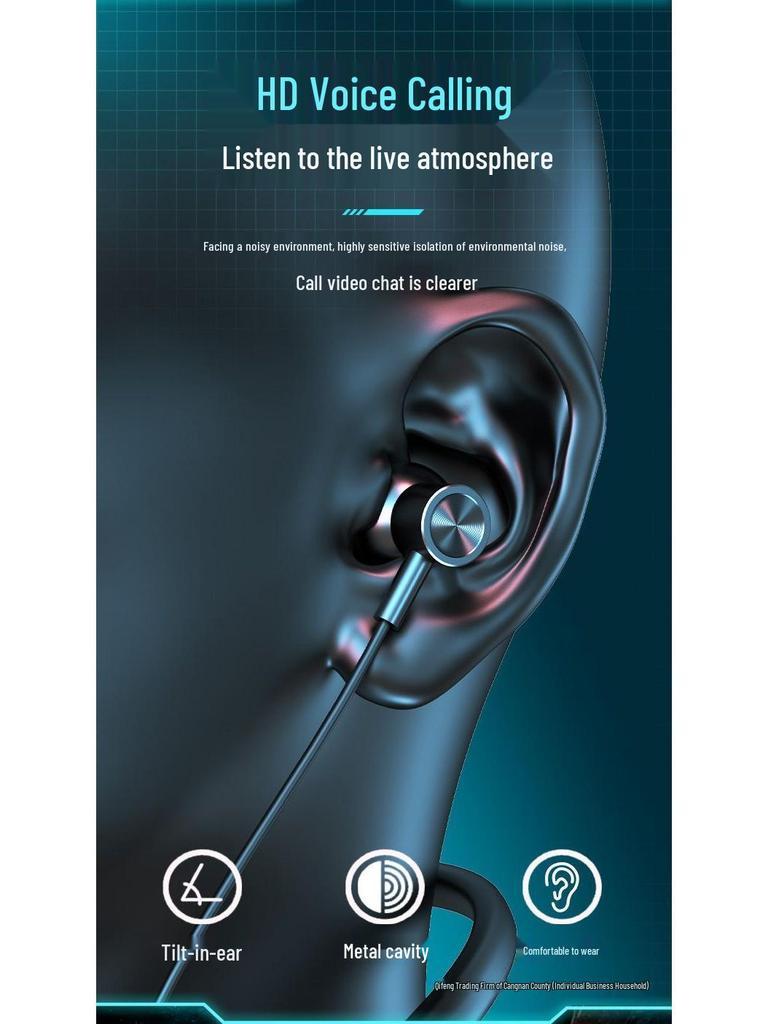 2025 Neckband Bluetooth Earbuds: Long Battery, Noise-Cancelling, Waterproof, Bass-Boosted for Running & E-sports