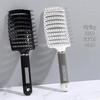 Women's Rib Comb for Root Volume & Styling: High Crown, Long & Curly Hair Massage, Large Curved Design.