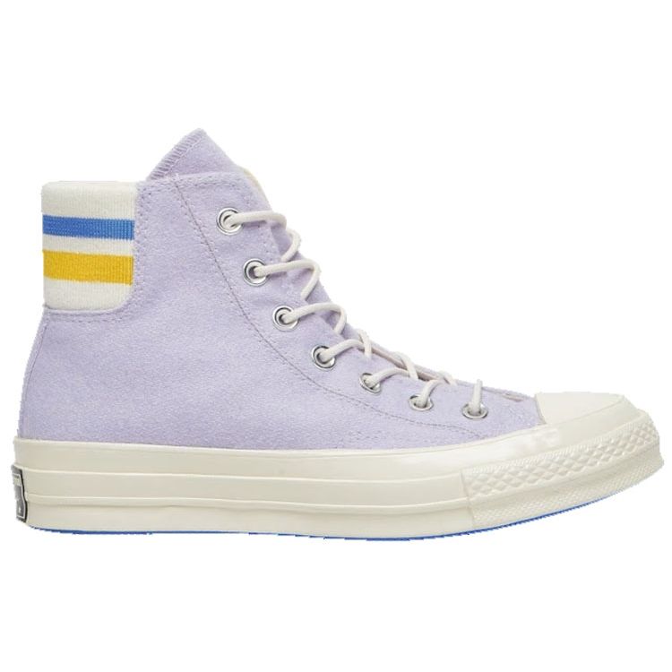 Converse Chuck Taylor All Star 70 Hi Retro Stripe Oxygen Purple Unisex Sneakers Egret 163365C