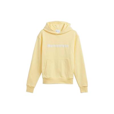 Adidas Originals Trefoil X Pharrell Williams Solid Letter Logo Print Hoodie Unisex Tops Yellow H46993