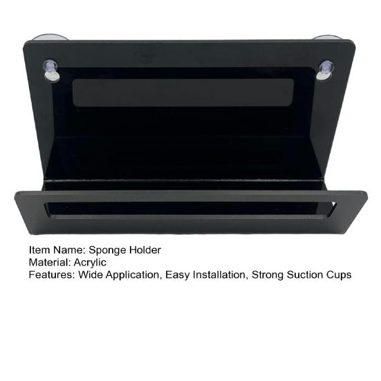 Kitchen Sink Sponge Holder Suction Scrubber Organizer Quick Cup Sponge Drying Open Sponge Caddy for Kitchen