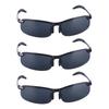 3 Pcs Polarized Sunglasses Color Changing Grey Polarized Sports Sunglasses for Men Baseball Cycling Running Motorcycle