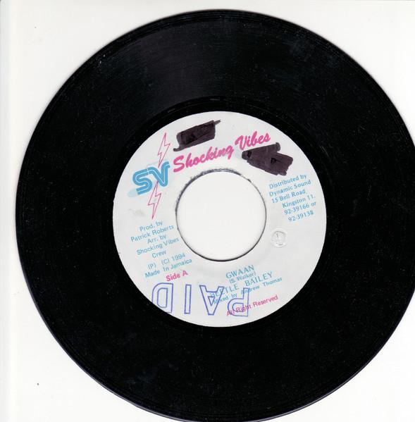 

7-дюймовая пластинка BEETLE BAILEY - Gwaan NONE Shocking Vibes 1994 Ямайка Регги, Ска и Даб Б/У