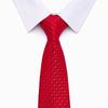 Men Ties Set Classic Breathable Comfortable Men s Tie Handkerchief Cufflinks Gift Set for Business Casual Red