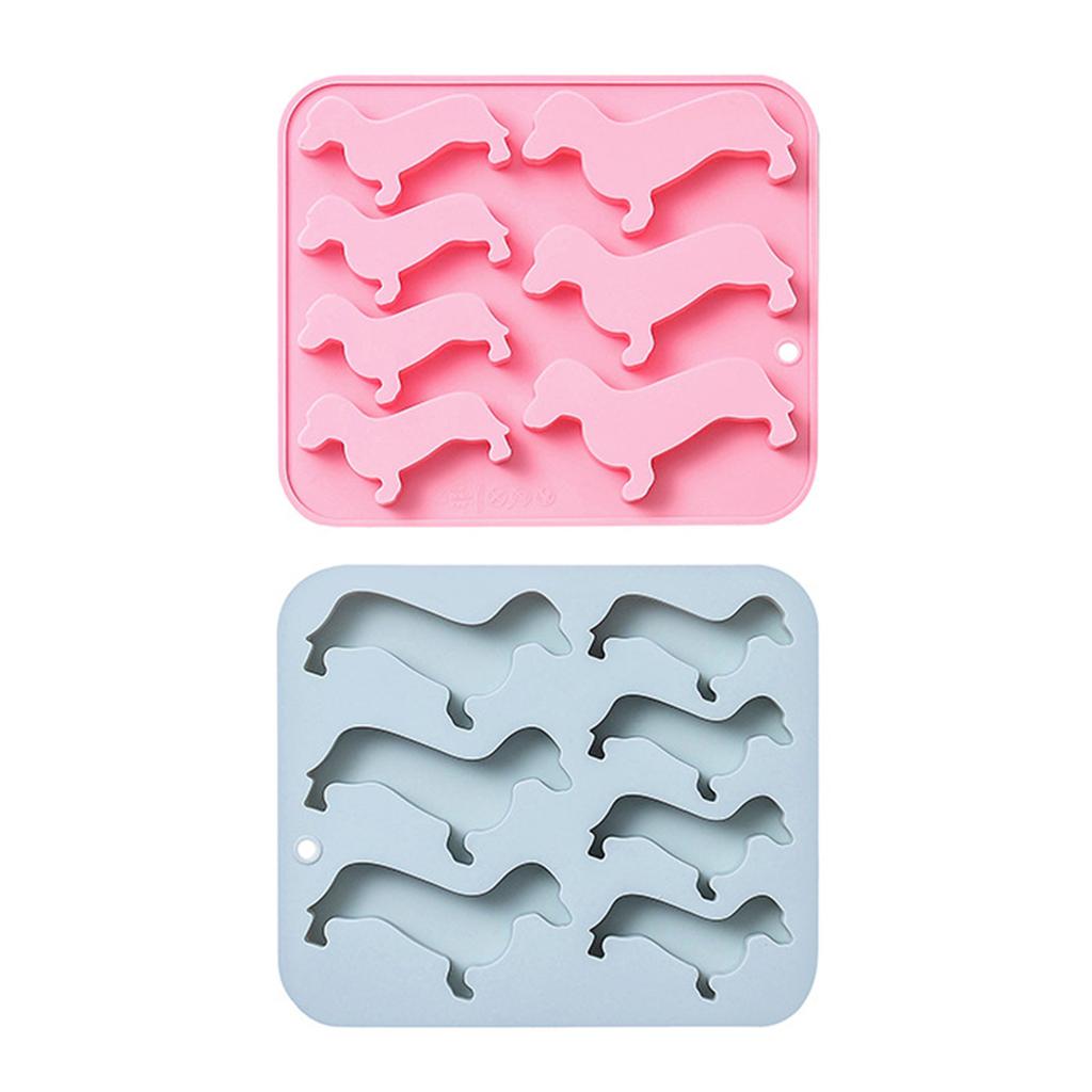 7 Cavity Sausage Dogs Silicone Mold 3D Fondant Chocolate Mould DIY Cake Dessert Mould Home Kitchen Baking DIY Supplies