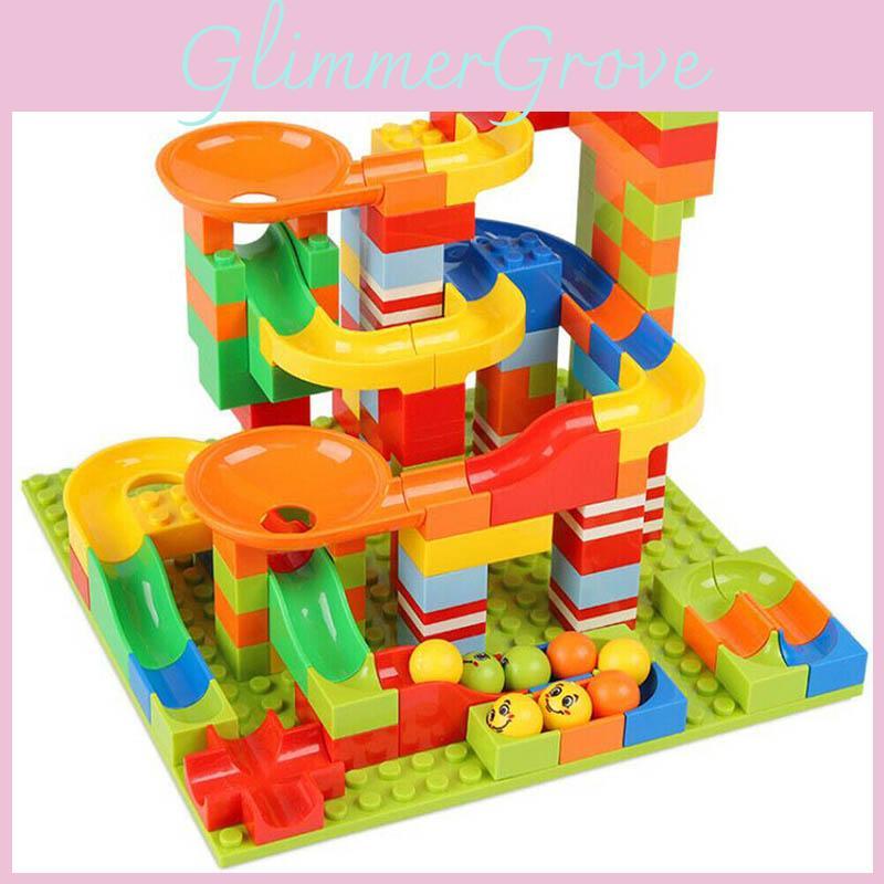 165pcs Classic Marble Run Maze Ball Race Track Building Blocks Set For Endless Fun