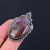 925 Sterling Silber Ovaler Blutstein Stein Hochzeits Stapelbarer Ring Schmuck US 6.5