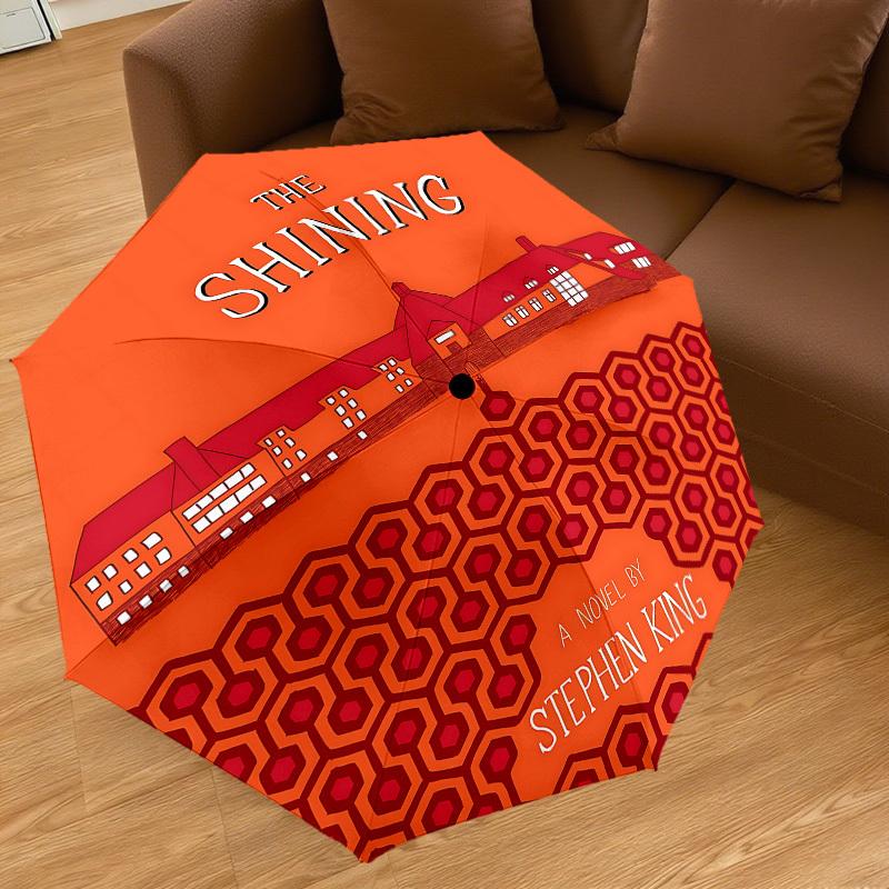 1PC The Shining Stephen King Umbrella-8-Rib Reinforced, Automatic Open, Lightweight & Durable, Cute Fashion Accessory for Outdoor, D2633
