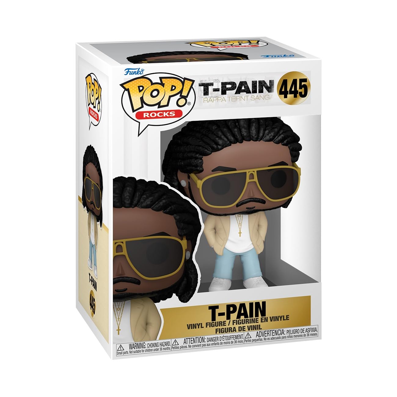 

FUNKO Rocks Ternt Figure Rapper HIPHOP Hip Hop Pop Pop! T-Pain (Rappa Sanga)