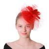 Deep Leather Powder Boutique Banquet Mesh Top Hat Hemp Headgear Bridal Wedding Dress Mesh Feather