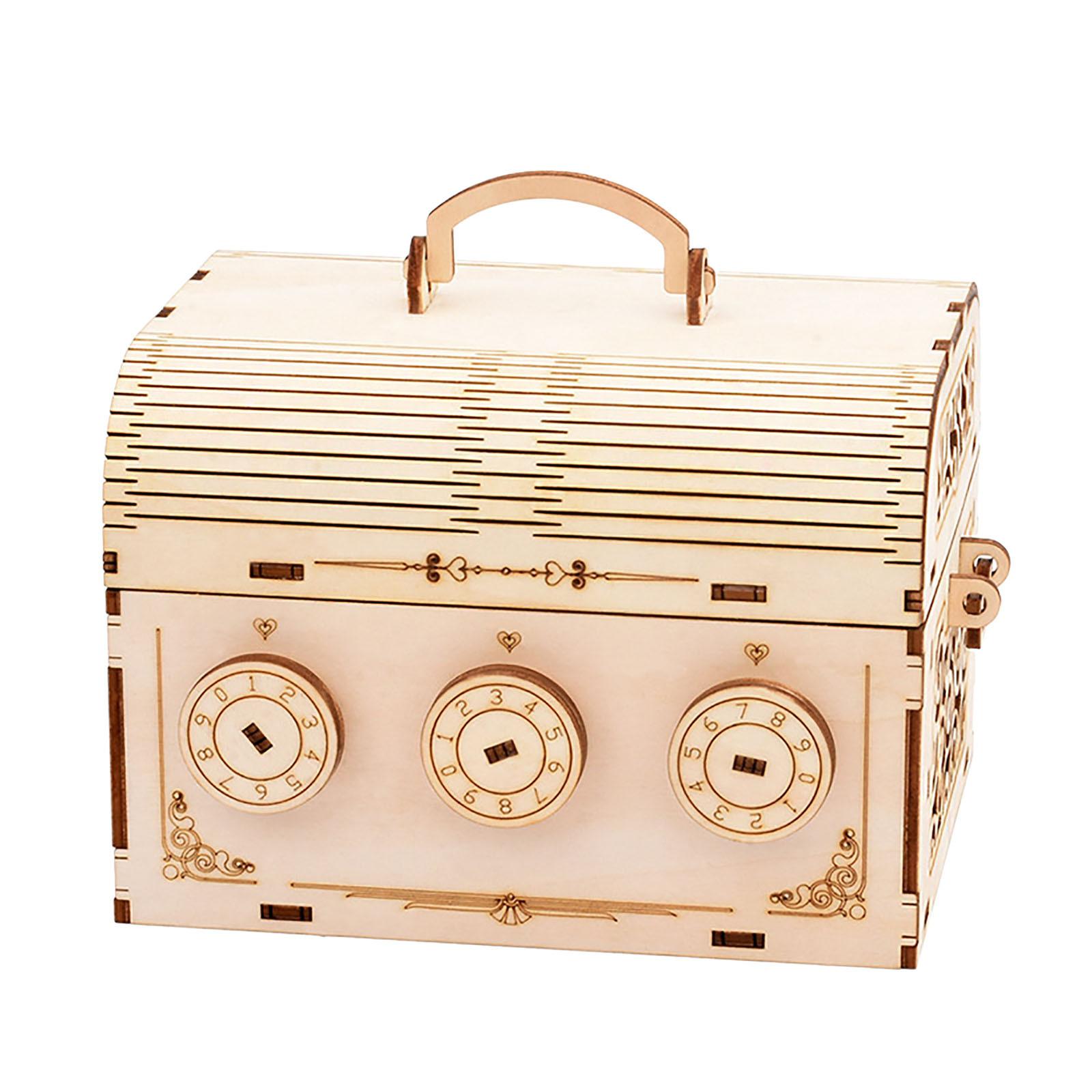 

(H20)DIY креативная 3D деревянная игра-головоломка в сборе с паролем, игрушка для детей и взрослых