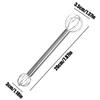 Cream Whipper Stainless Steel Double-Head Miso Paste Stirrer Ergonomic Blender Japanese Mixing Tool for Stirring Kitchen Cooking