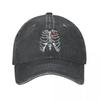 Mechanic Skeleton CraftsUnisex Mechanic Tools Halloween Baseball Cap for Unisex WoUnisex Distressed Washed Headwear Activities Caps Hat