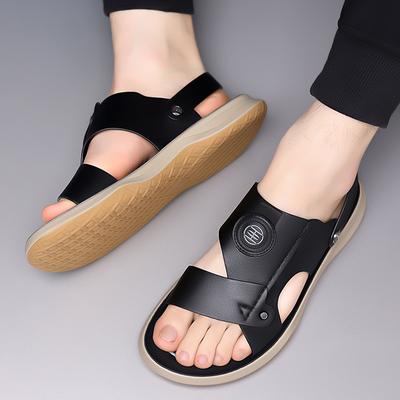 Herren Pendlersandalen Bequeme und Kühle Sommer Camping Freizeit Schuhe Vielseitige Reise Meerseite Flache Strandschuhe für Herren
