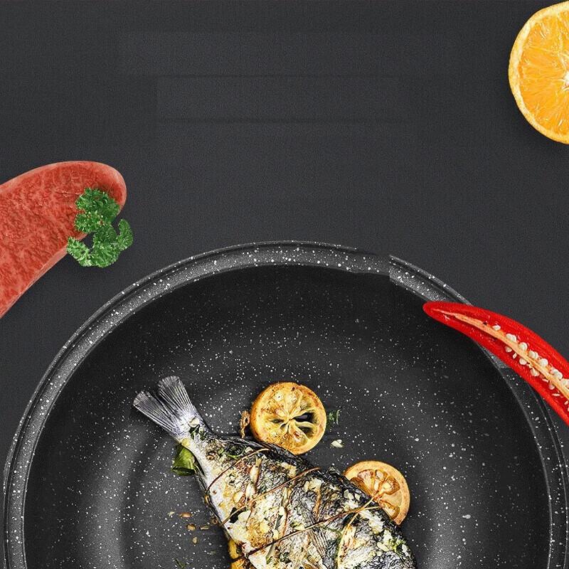 Supor 32cm Star Stone Non-stick Frying Wok