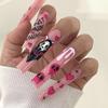 Dark Skeleton Halloween Press-On Nails: Cool, Sweet Finished Manicure Tips