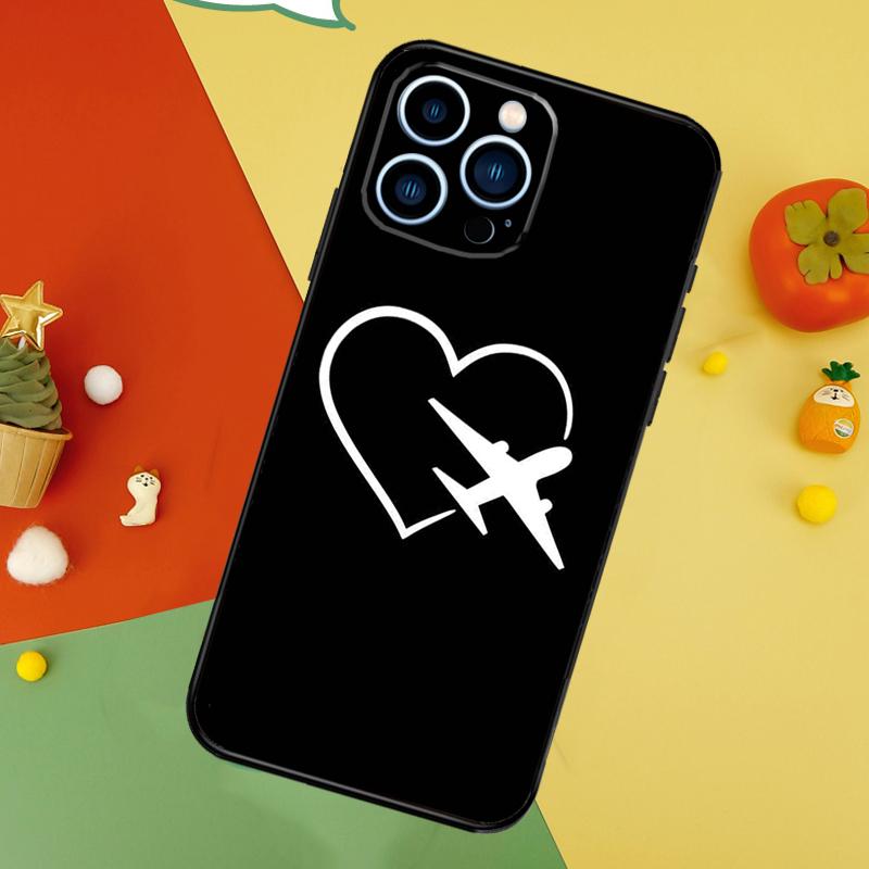 Airplane Pilot Case For iPhone 14 13 12 11 15 16 Pro Max Mini X XR XS Max 8 7 14 15 16 Plus Cover Funda