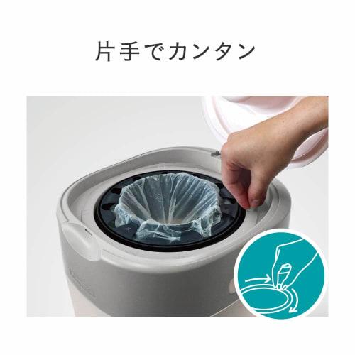 Combi Disposable Diaper Disposal Pot, Strong Odor Resistant Antibacterial Diaper Pot Poitec Advance Cotton White Comes with 1 cassette (For Poitec Adv