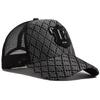Men Baseball Cap R Label Grid 5 Panel Style Trucker Hat Hip Hop Mesh Caps Fashion Women Visor Casual Caps Summer For Unisex