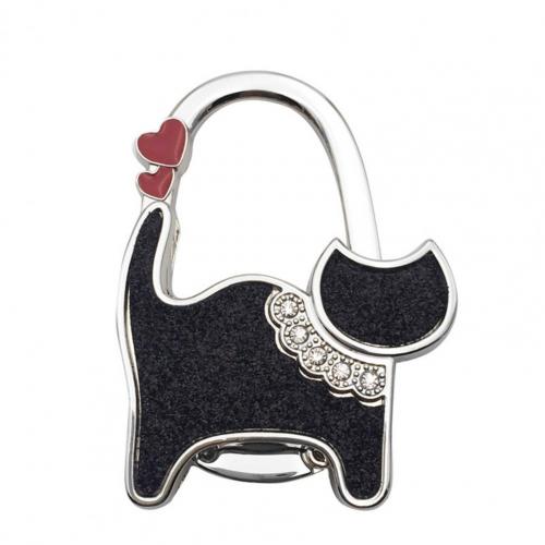 Durable Handbag Hanger Cats Shaped Bag Hanger Folding Non-slip Saving Space Table Purse Rack