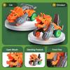Dinosaur Toy Car Lovely Cartoon Tricerosaurus Battery Free Inertia Drive Forward Vehicle Toy Funny Dinosaur Transforming Children Toy Car